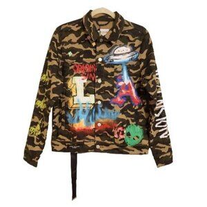 Lifted Anchors Starlight Cotton Blend Camo Jacket size S NWT